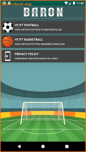 Baron Betting Tips HT-FT screenshot