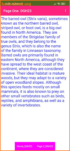 Barred Owl TB08 screenshot