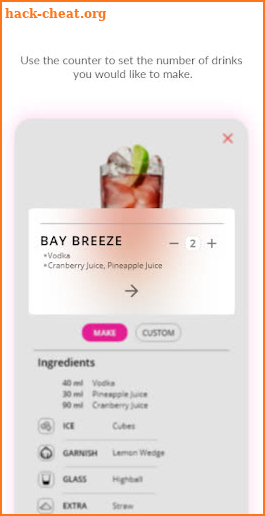 Barsys - Automated Cocktail Maker screenshot