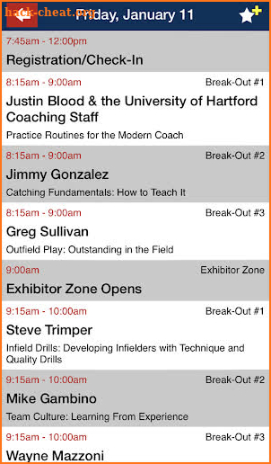 Baseball Coaches Convention screenshot