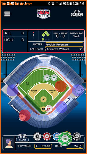 Baseball Craps screenshot