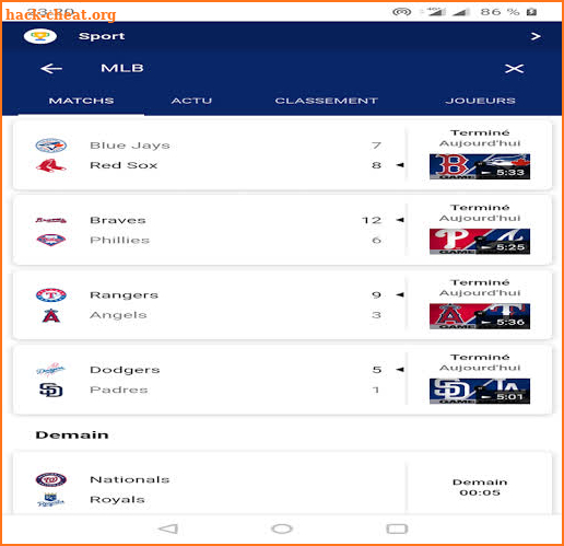 BASEBALL MLB LIVE & SCORES screenshot