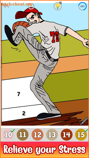 Baseball Paint by Number - Sports Coloring Book screenshot