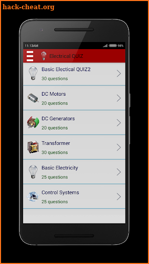 Basic Electrical Quiz (MCQ) screenshot