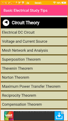 Basic Electrical Study Tips screenshot