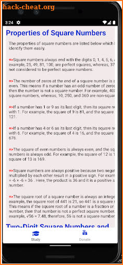 Basic Square Learning screenshot