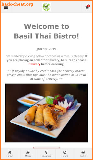 Basil Thai Bistro Midland screenshot