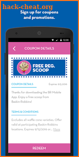 Baskin-Robbins screenshot