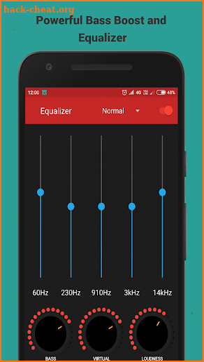 Bass Booster and Equalizer App screenshot