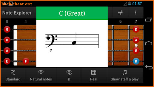 Bass Guitar Note Trainer screenshot