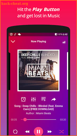 Bass Music Player - Free EDM, House, Hip hop Music screenshot