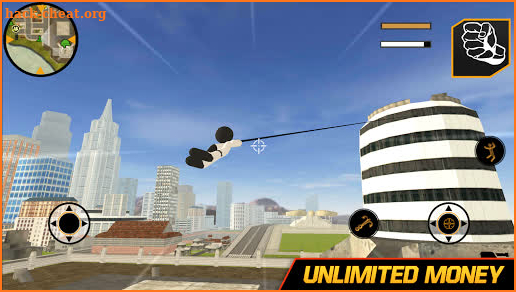 Bat Stickman Rope Hero Mafia Crime Gangstar screenshot