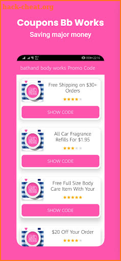 Bath and Body works Coupon screenshot