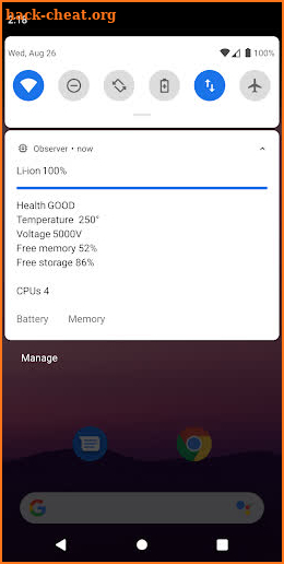 Battery & Memory Observer screenshot