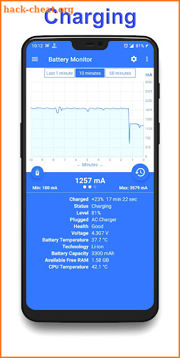 Battery Charging Monitor - Ampere Meter screenshot