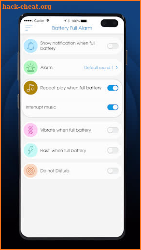 Battery Full Long Live Alarm screenshot