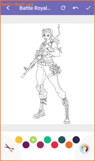 Battle Royal Coloring Pages screenshot