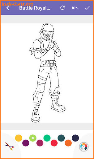 Battle Royal Coloring Pages screenshot