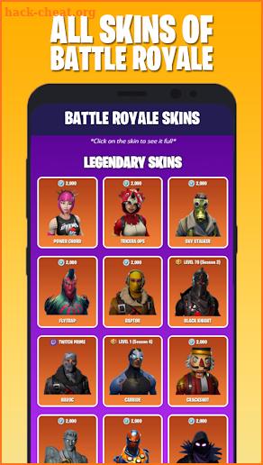 BATTLE ROYALE SKINS screenshot