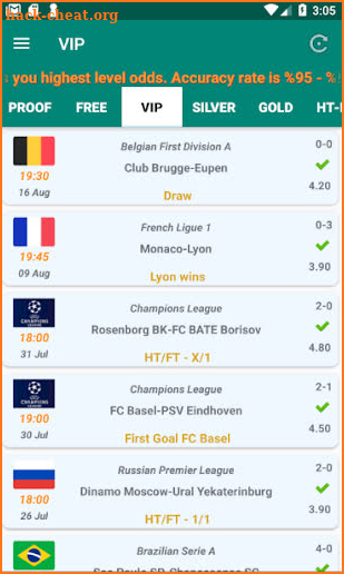 BAW Betting Tips (No Ads) screenshot