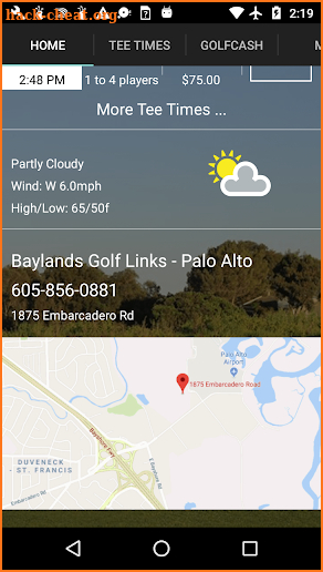 Baylands Golf Links Tee Times screenshot