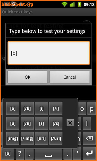 BBCodes for AnySoftKeyboard screenshot