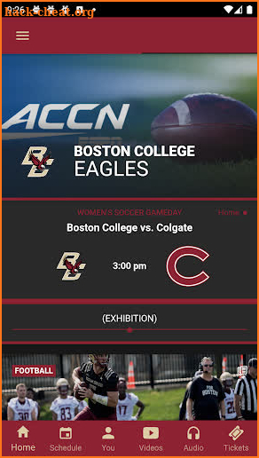 BC Athletics screenshot