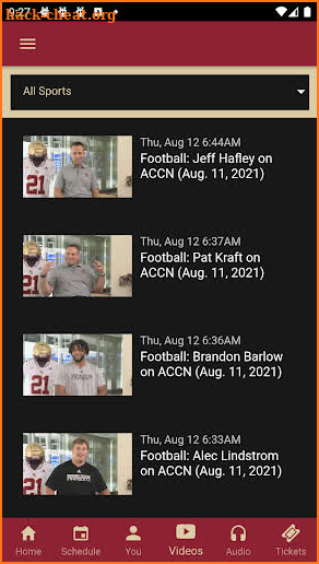 BC Athletics screenshot