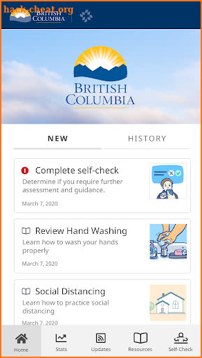 BC COVID-19 Support screenshot