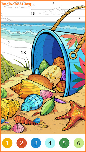 Beach Color Paint By Number screenshot