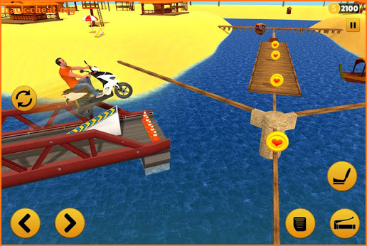 Beach Water Surfer Bike Rider: Motorcycle Stunts screenshot