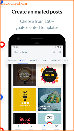 Beam: Social Media Video Posts & Slideshows screenshot