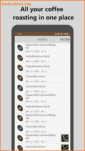 Bean Tracker - Coffee Roasting screenshot