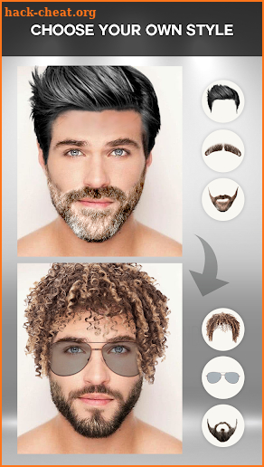 Beard and mustache changer Editor  2 screenshot