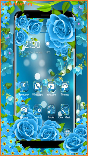 Beautiful Blue Rose. screenshot