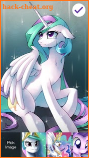 Beautiful Celestia Little Unicorn Lock Screen screenshot