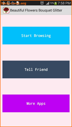 Beautiful Flowers Bouquet Glit screenshot