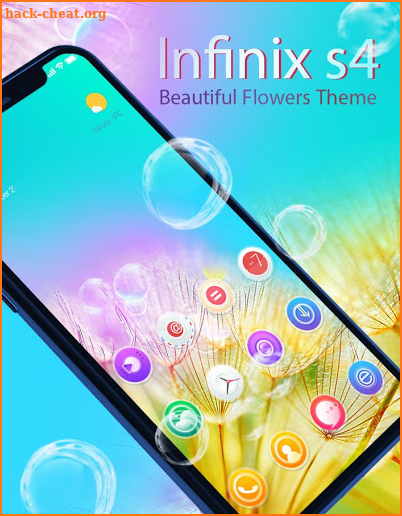 Beautiful Flowers Theme Infinix s4 launcher screenshot