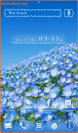 Beautiful Wallpaper Nemophila Field Theme screenshot