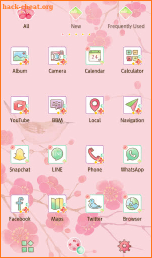 Beautiful Wallpaper New Year Plum Blossoms Theme screenshot