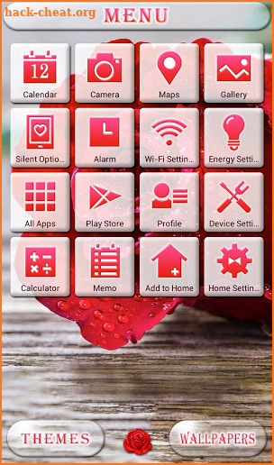 Beautiful Wallpaper Rose Drops Theme screenshot