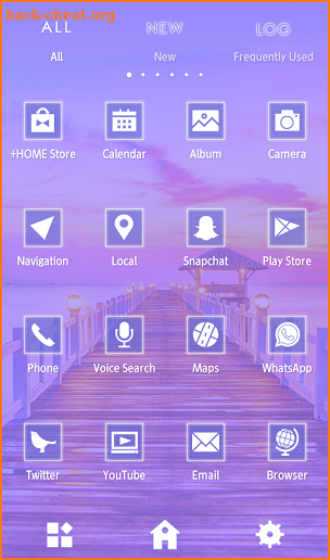 Beautiful Wallpaper SunSet Wharf Theme screenshot