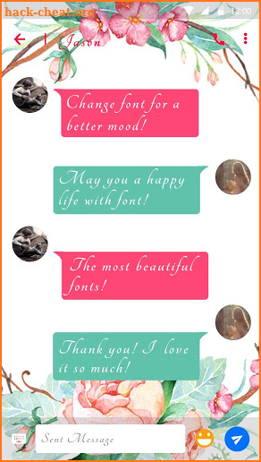 Beauty 2 Font for FlipFont , Cool Fonts Text Free screenshot