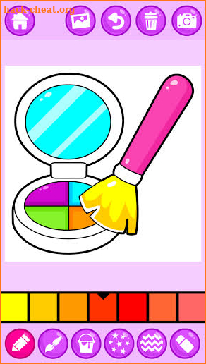 Beauty Makeup: Glitter Coloring Game for Girls screenshot