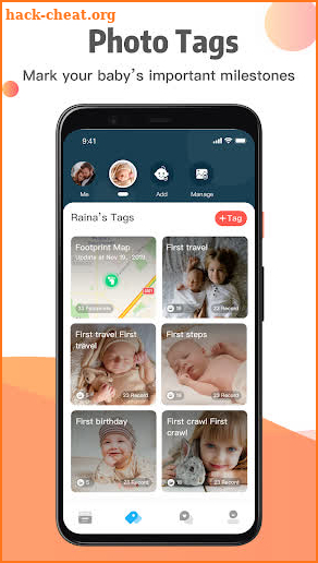 Bebememo - Baby & Family Album screenshot