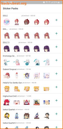 Becksen's Anime WASticker Collection screenshot