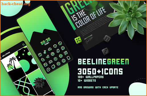 BeeLine Green Iconpack screenshot