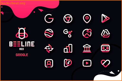 BeeLine Red IconPack screenshot