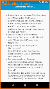 Befehle für Alexa screenshot