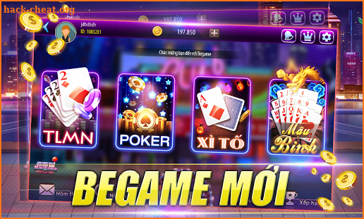 BeGame - Game bai Online - Vua danh bai screenshot